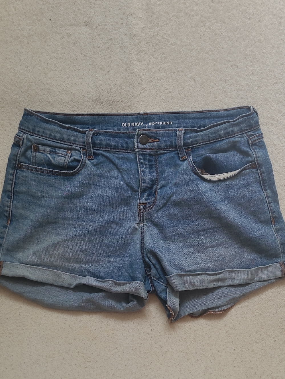 Old Navy Boyfriend Denim Shorts - Light Blue